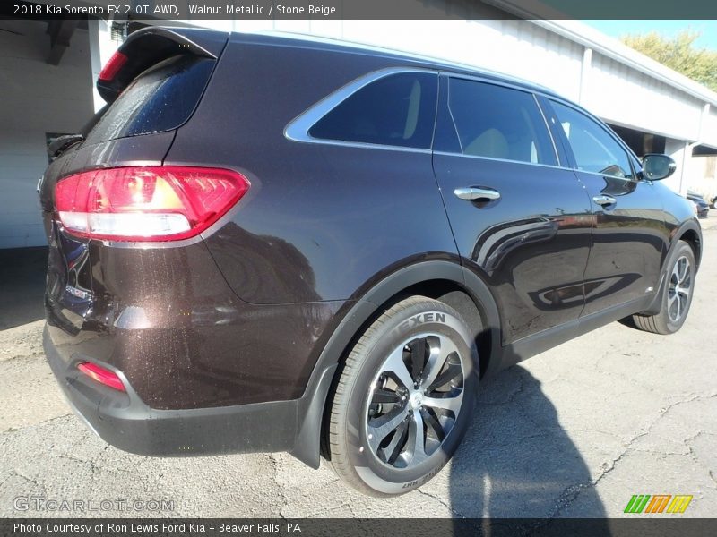 Walnut Metallic / Stone Beige 2018 Kia Sorento EX 2.0T AWD