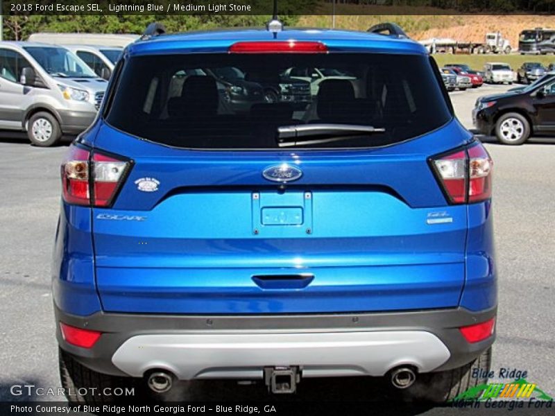 Lightning Blue / Medium Light Stone 2018 Ford Escape SEL