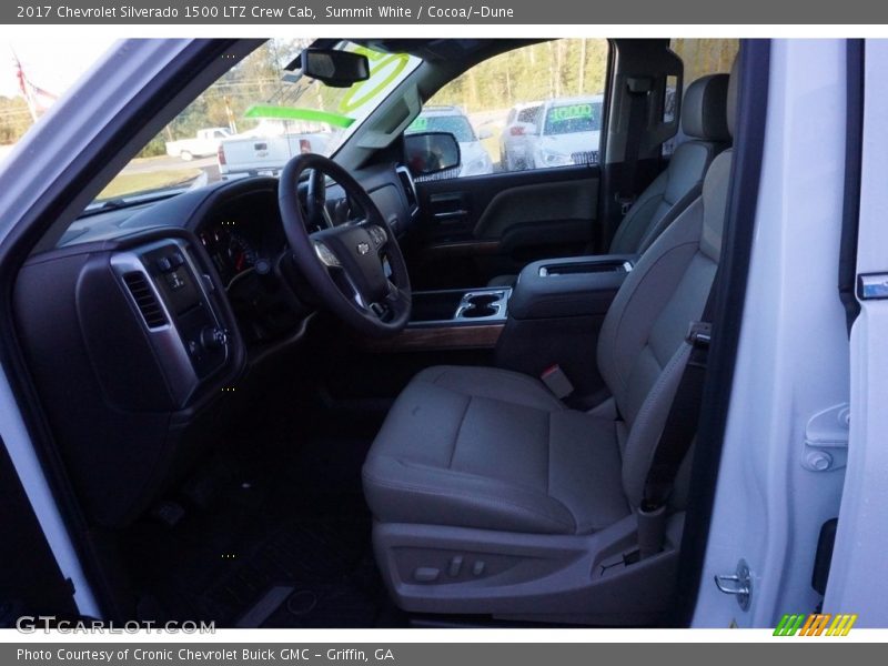 Summit White / Cocoa/­Dune 2017 Chevrolet Silverado 1500 LTZ Crew Cab