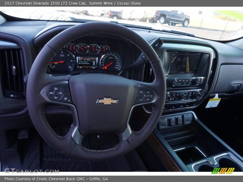 Summit White / Cocoa/­Dune 2017 Chevrolet Silverado 1500 LTZ Crew Cab