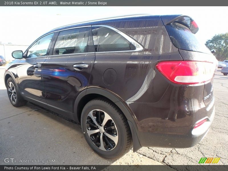 Walnut Metallic / Stone Beige 2018 Kia Sorento EX 2.0T AWD