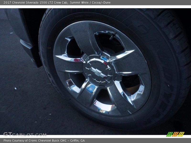 Summit White / Cocoa/­Dune 2017 Chevrolet Silverado 1500 LTZ Crew Cab