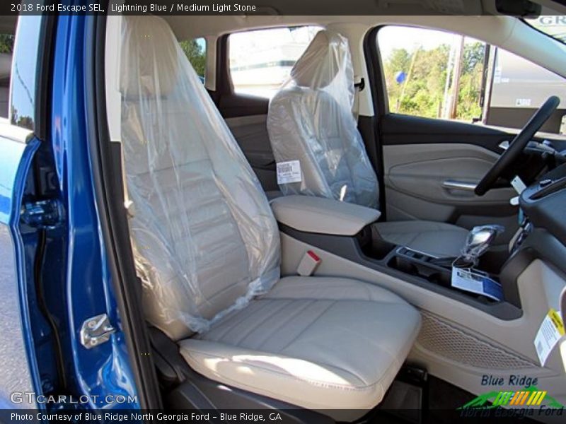 Lightning Blue / Medium Light Stone 2018 Ford Escape SEL
