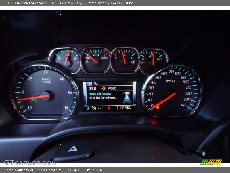 Summit White / Cocoa/­Dune 2017 Chevrolet Silverado 1500 LTZ Crew Cab