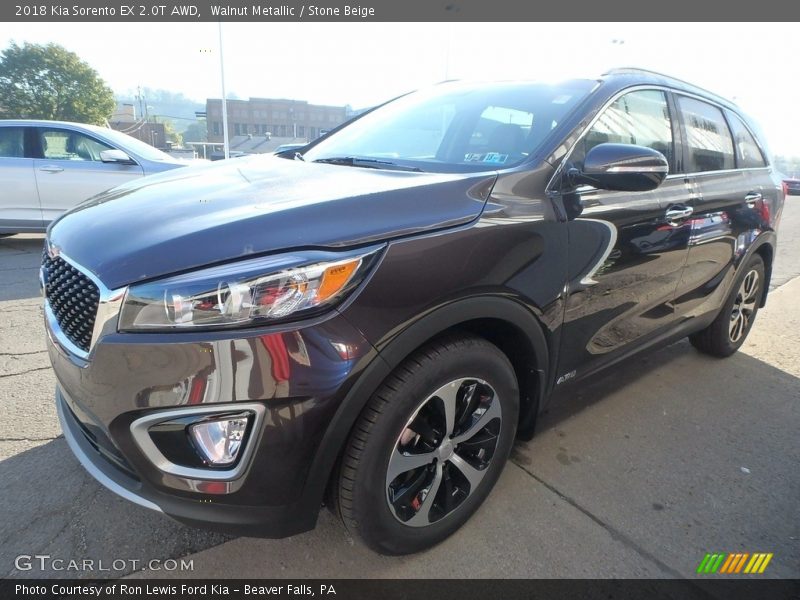 Walnut Metallic / Stone Beige 2018 Kia Sorento EX 2.0T AWD