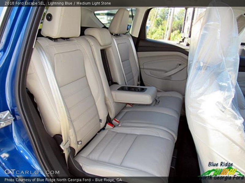 Lightning Blue / Medium Light Stone 2018 Ford Escape SEL