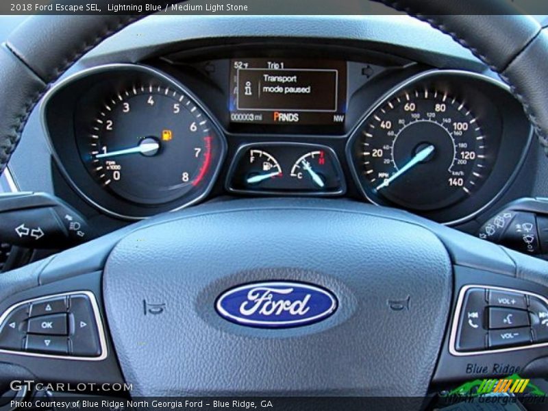 Lightning Blue / Medium Light Stone 2018 Ford Escape SEL
