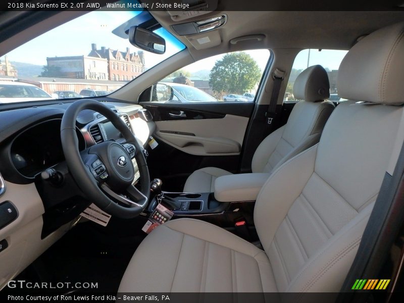 Walnut Metallic / Stone Beige 2018 Kia Sorento EX 2.0T AWD