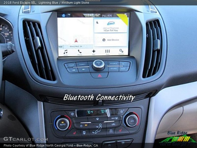 Lightning Blue / Medium Light Stone 2018 Ford Escape SEL
