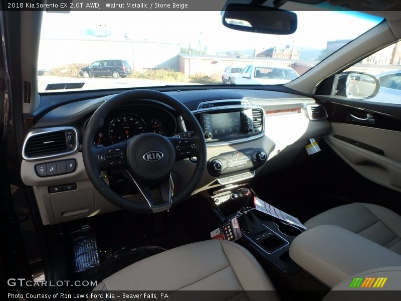 Walnut Metallic / Stone Beige 2018 Kia Sorento EX 2.0T AWD