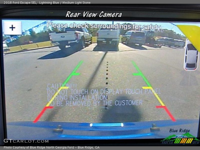 Lightning Blue / Medium Light Stone 2018 Ford Escape SEL