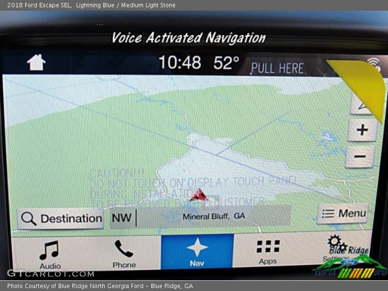 Lightning Blue / Medium Light Stone 2018 Ford Escape SEL