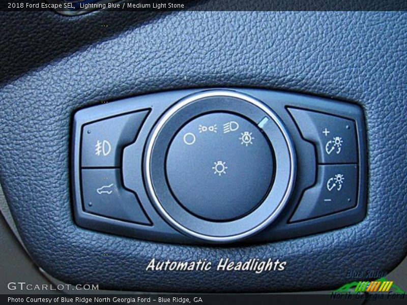 Lightning Blue / Medium Light Stone 2018 Ford Escape SEL
