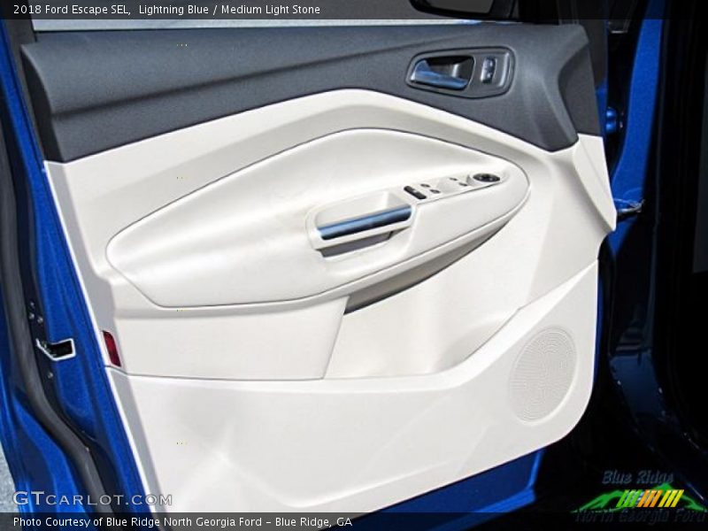 Lightning Blue / Medium Light Stone 2018 Ford Escape SEL
