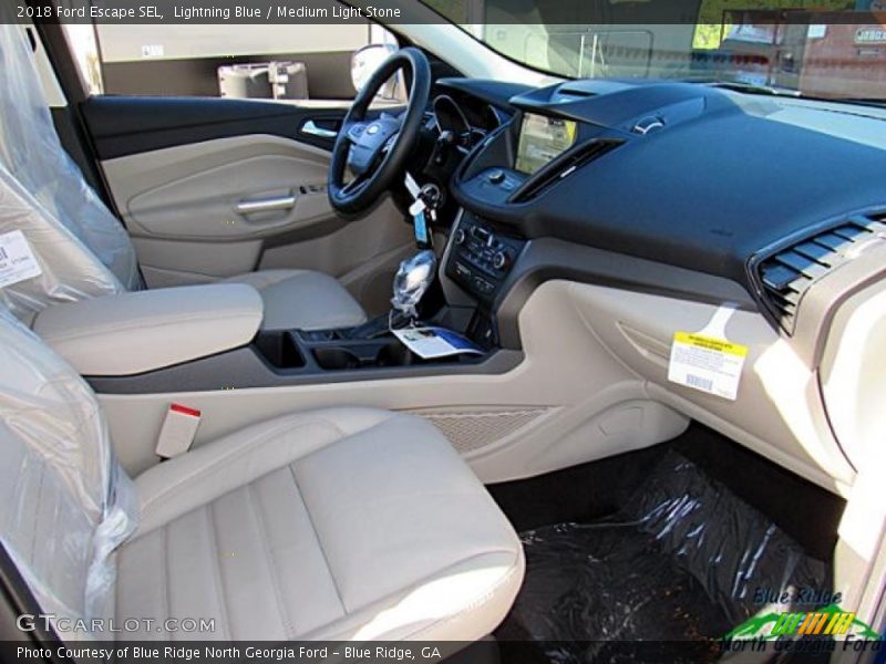 Lightning Blue / Medium Light Stone 2018 Ford Escape SEL