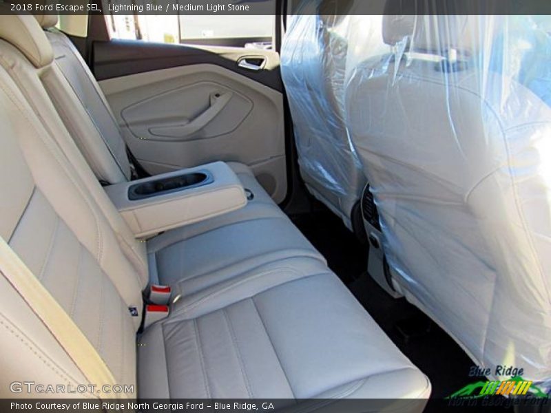 Lightning Blue / Medium Light Stone 2018 Ford Escape SEL