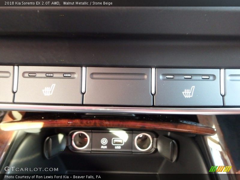 Walnut Metallic / Stone Beige 2018 Kia Sorento EX 2.0T AWD