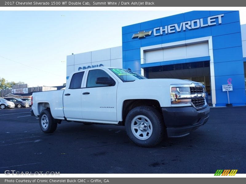 Summit White / Dark Ash/Jet Black 2017 Chevrolet Silverado 1500 WT Double Cab