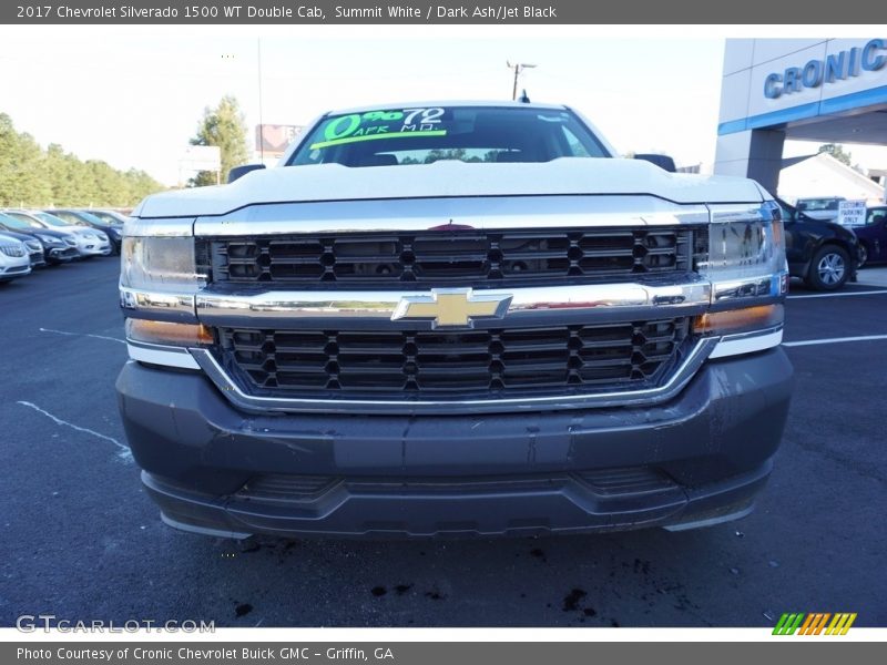 Summit White / Dark Ash/Jet Black 2017 Chevrolet Silverado 1500 WT Double Cab