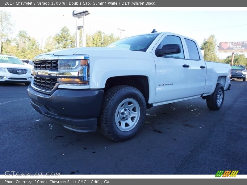 Summit White / Dark Ash/Jet Black 2017 Chevrolet Silverado 1500 WT Double Cab