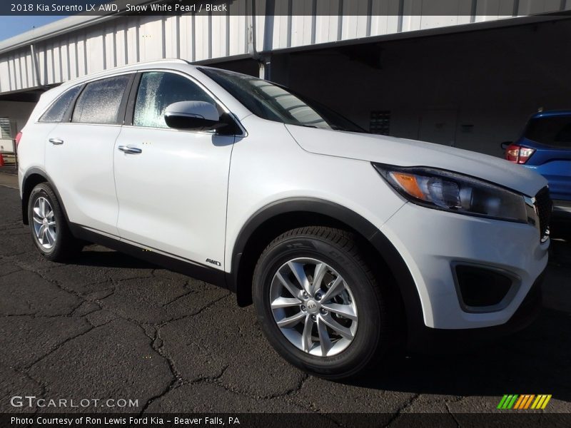 Snow White Pearl / Black 2018 Kia Sorento LX AWD