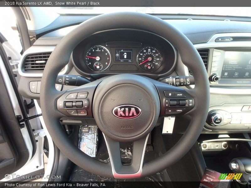 Snow White Pearl / Black 2018 Kia Sorento LX AWD