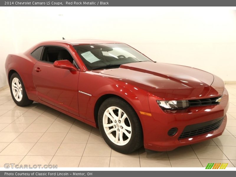 Red Rock Metallic / Black 2014 Chevrolet Camaro LS Coupe