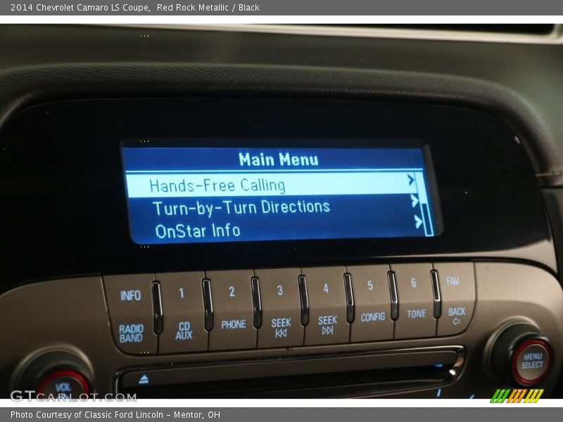 Red Rock Metallic / Black 2014 Chevrolet Camaro LS Coupe