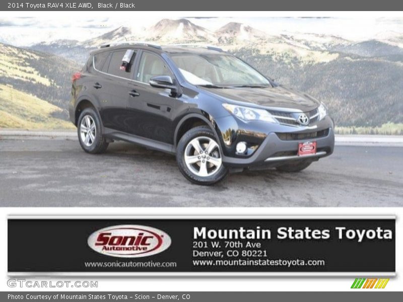 Black / Black 2014 Toyota RAV4 XLE AWD