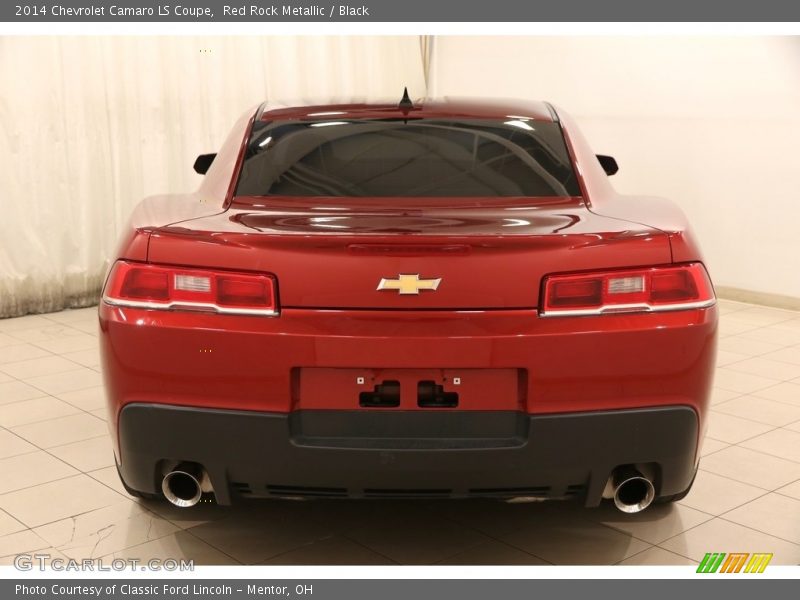Red Rock Metallic / Black 2014 Chevrolet Camaro LS Coupe