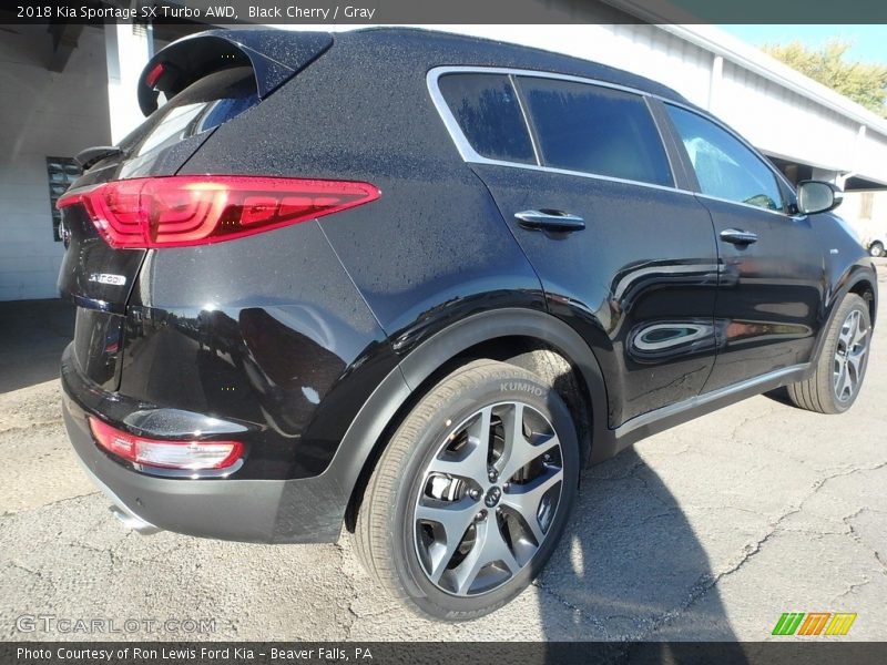 Black Cherry / Gray 2018 Kia Sportage SX Turbo AWD