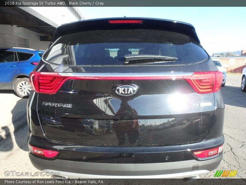 Black Cherry / Gray 2018 Kia Sportage SX Turbo AWD