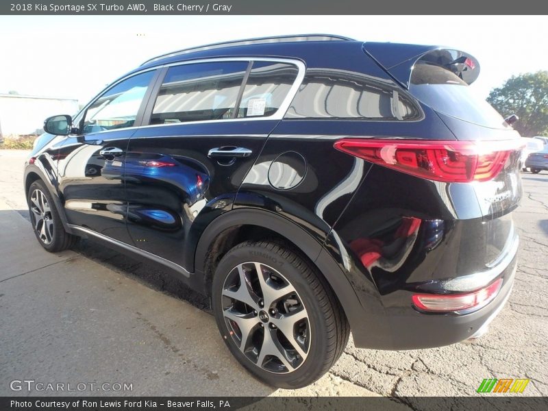 Black Cherry / Gray 2018 Kia Sportage SX Turbo AWD