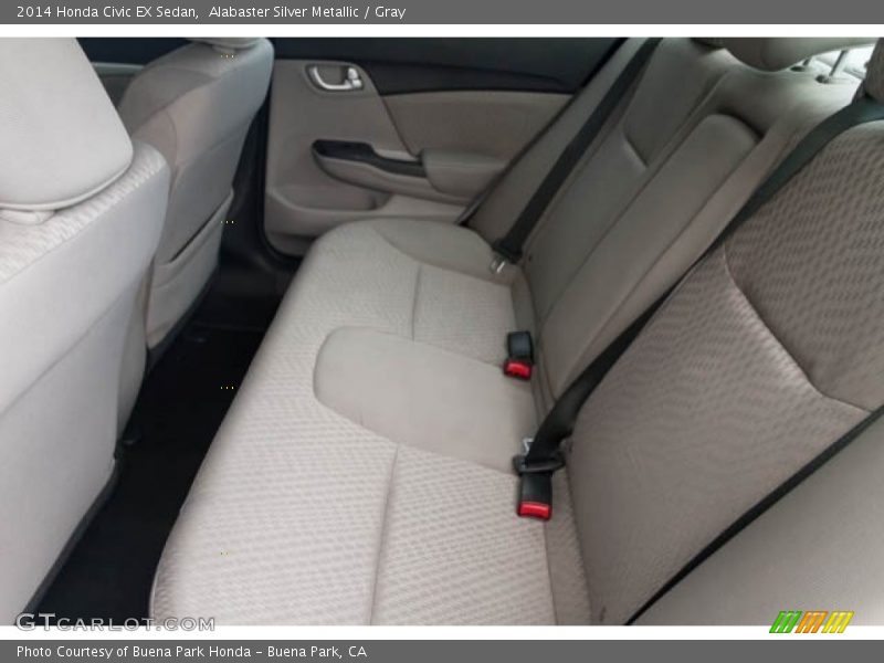 Alabaster Silver Metallic / Gray 2014 Honda Civic EX Sedan