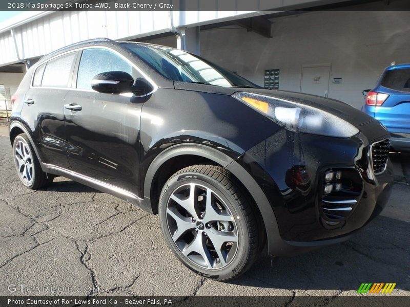 Black Cherry / Gray 2018 Kia Sportage SX Turbo AWD