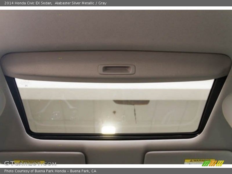 Alabaster Silver Metallic / Gray 2014 Honda Civic EX Sedan