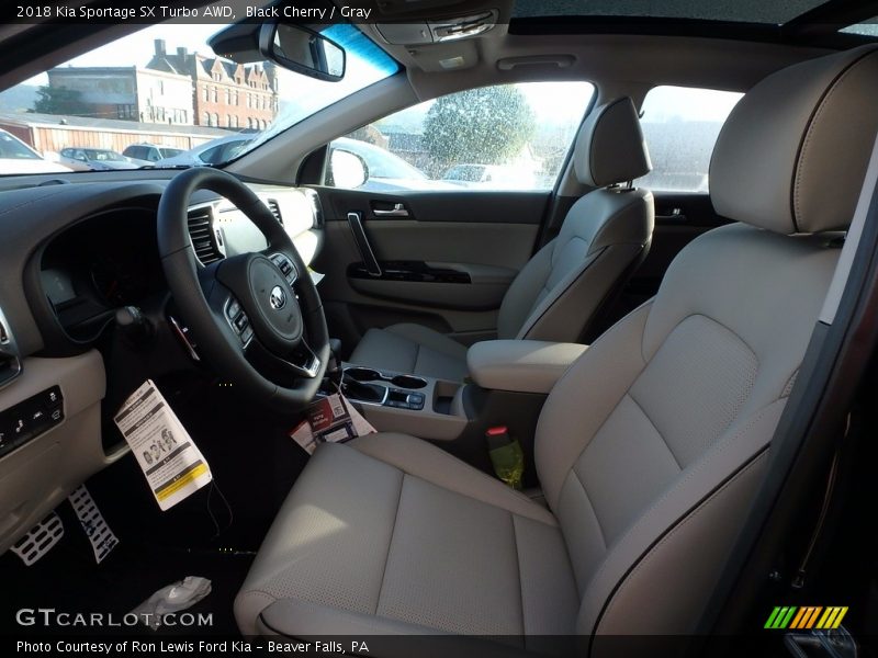 Black Cherry / Gray 2018 Kia Sportage SX Turbo AWD