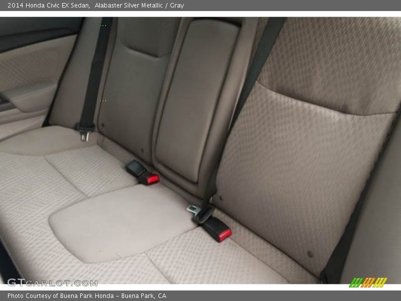 Alabaster Silver Metallic / Gray 2014 Honda Civic EX Sedan