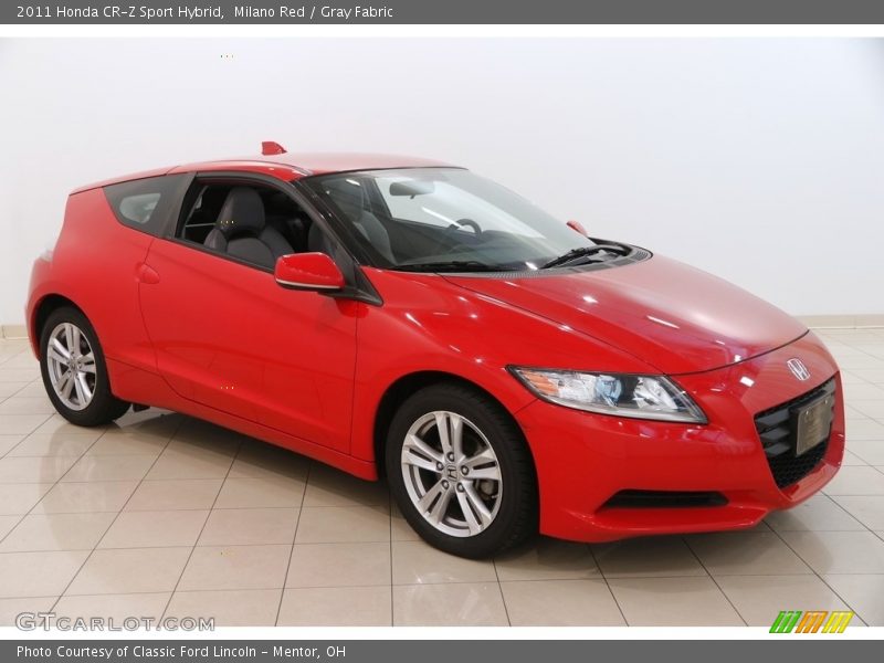 Milano Red / Gray Fabric 2011 Honda CR-Z Sport Hybrid