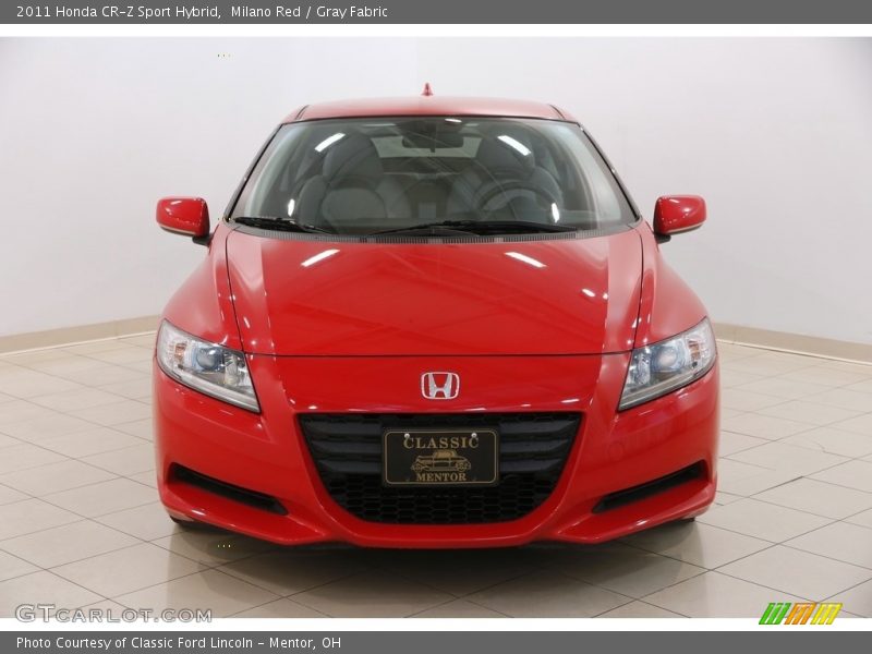 Milano Red / Gray Fabric 2011 Honda CR-Z Sport Hybrid