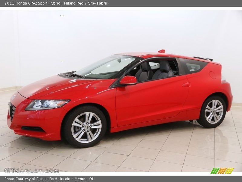 Milano Red / Gray Fabric 2011 Honda CR-Z Sport Hybrid