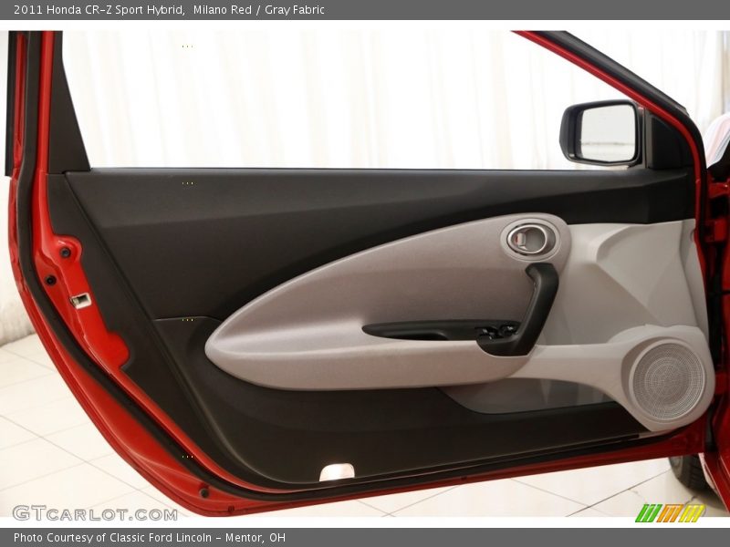 Milano Red / Gray Fabric 2011 Honda CR-Z Sport Hybrid