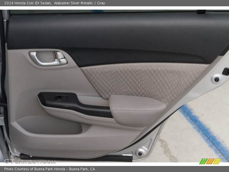 Alabaster Silver Metallic / Gray 2014 Honda Civic EX Sedan