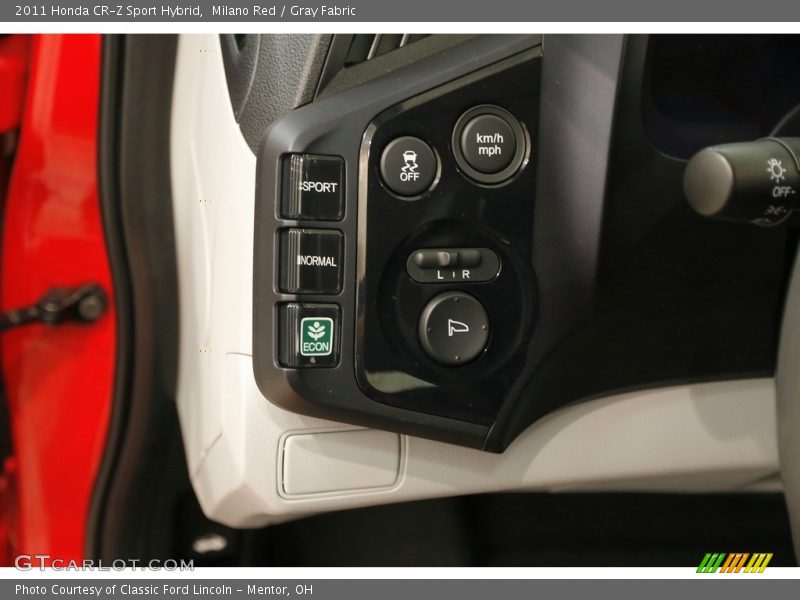 Milano Red / Gray Fabric 2011 Honda CR-Z Sport Hybrid
