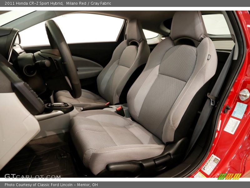 Milano Red / Gray Fabric 2011 Honda CR-Z Sport Hybrid