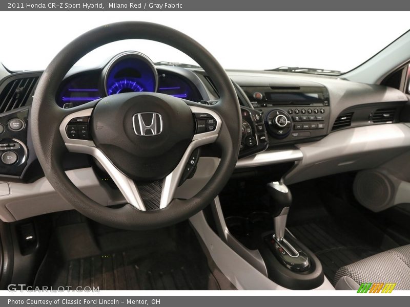 Milano Red / Gray Fabric 2011 Honda CR-Z Sport Hybrid
