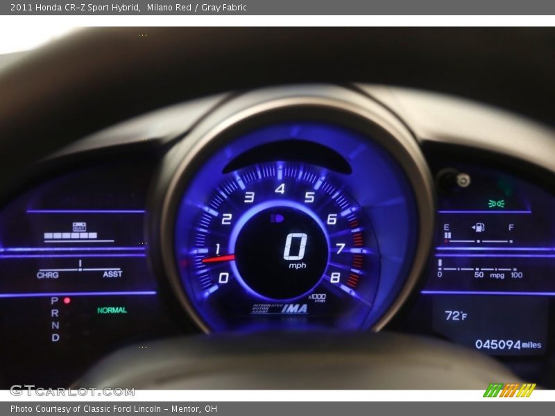 Milano Red / Gray Fabric 2011 Honda CR-Z Sport Hybrid