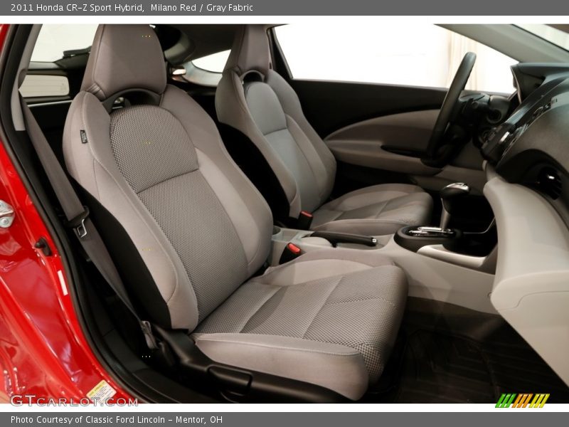 Milano Red / Gray Fabric 2011 Honda CR-Z Sport Hybrid