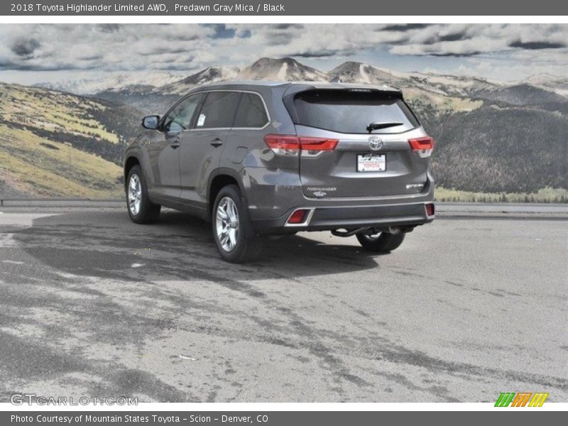 Predawn Gray Mica / Black 2018 Toyota Highlander Limited AWD