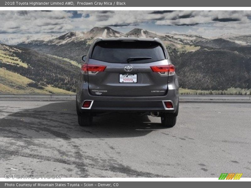 Predawn Gray Mica / Black 2018 Toyota Highlander Limited AWD